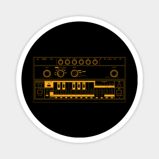 Bassline Yellow Lines Magnet